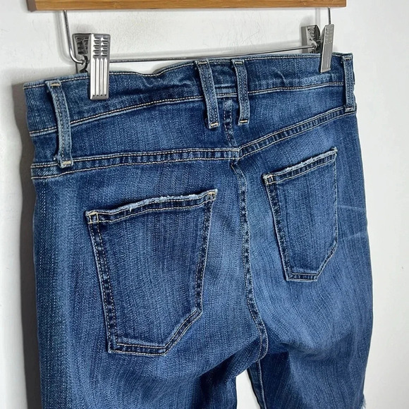 CURRENT/ELLIOT The Bermuda Short Denim Jorts Jean Worn Vintage Style Shorts - Picture 5 of 10